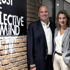 Alex and Elena Athanassoula of STIRIXIS Group at the press lunch announcing double recognition at the International Property Awards 2025