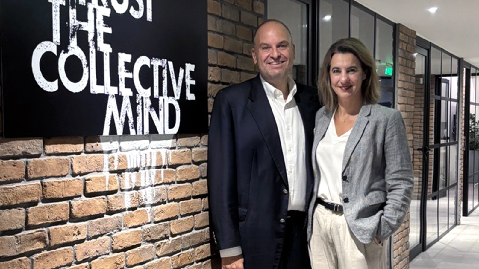 Alex and Elena Athanassoula of STIRIXIS Group at the press lunch announcing double recognition at the International Property Awards 2025