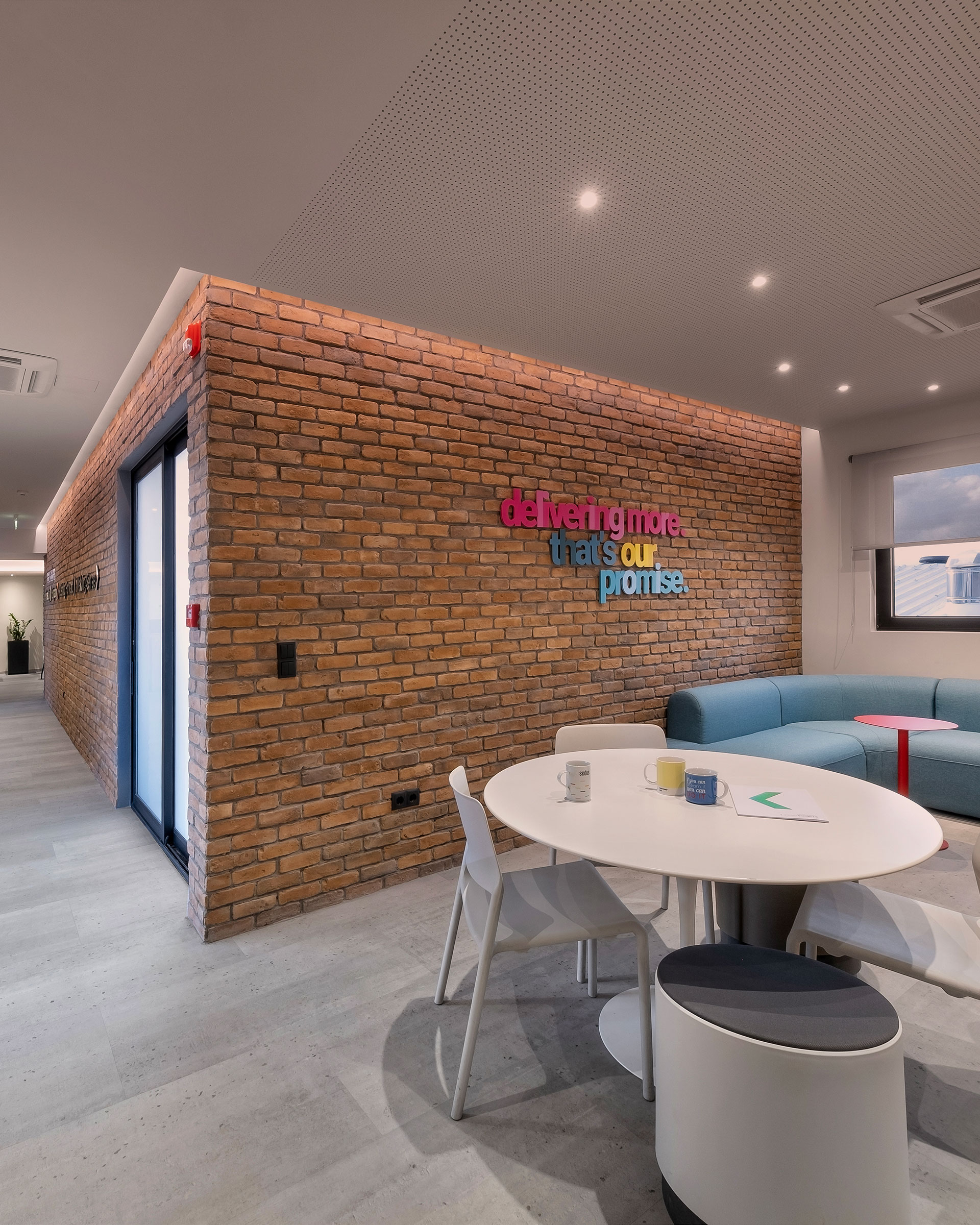 Future-ready workplace environment illustrating the human shift in work design and the STIRIXIS Group vision for adaptive workplaces by 2030