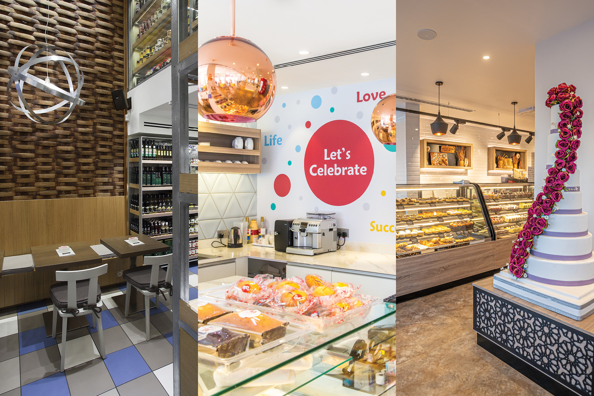 Collage of retail and hospitality environments designed by STIRIXIS Group illustrating three decades of experience-led strategic design