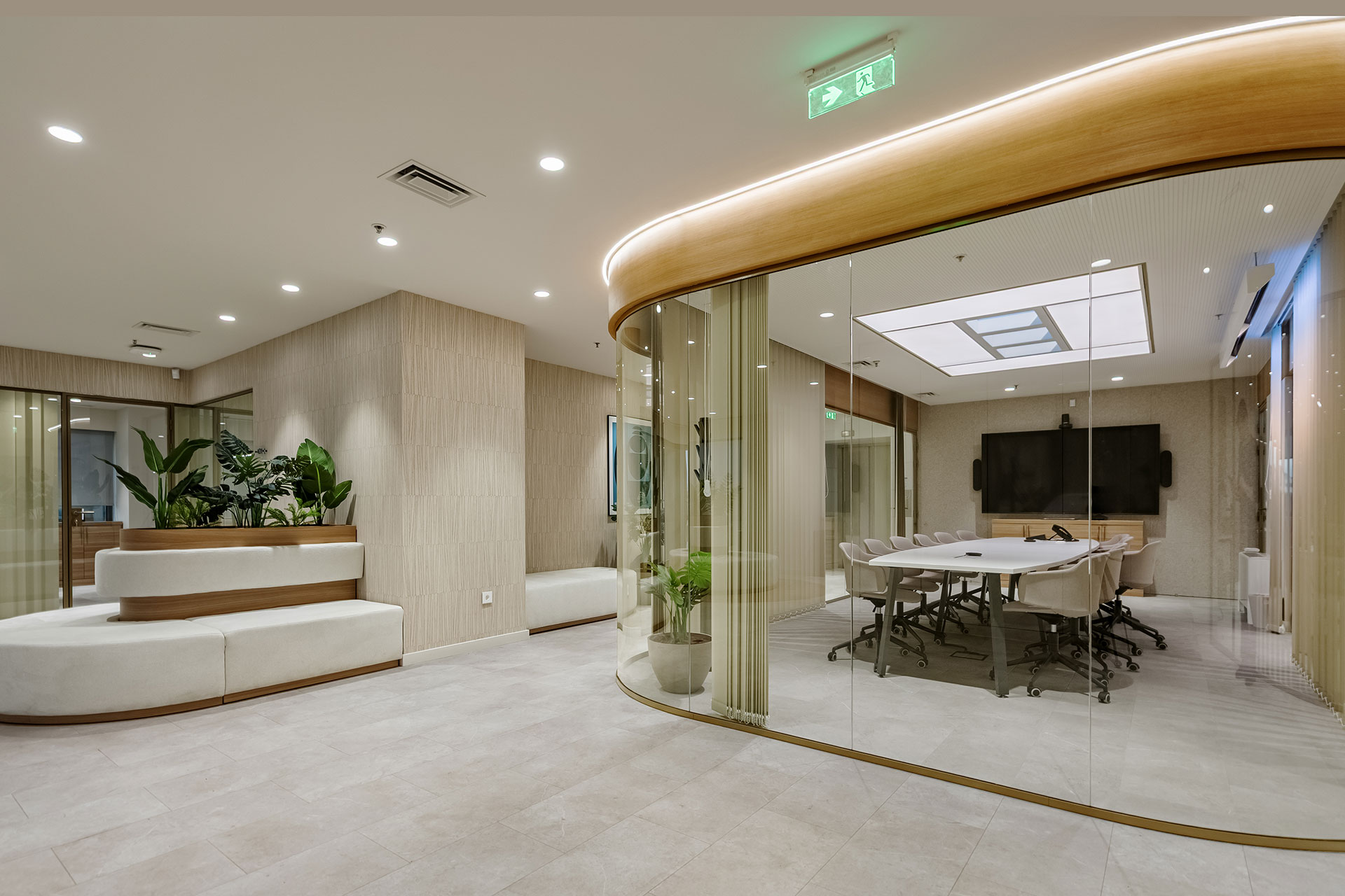 NBG Corporate Service Hub interior designed by STIRIXIS Group across five locations in Greece