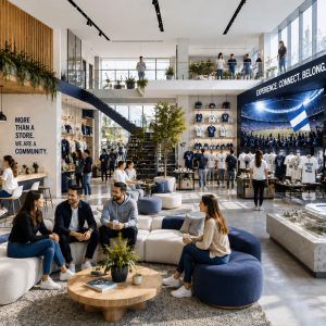 Contemporary brand destination combining retail, community, hospitality and immersive experiences.