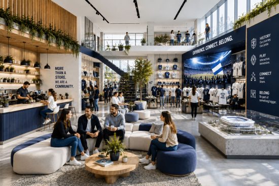 Contemporary brand destination combining retail, community, hospitality and immersive experiences.