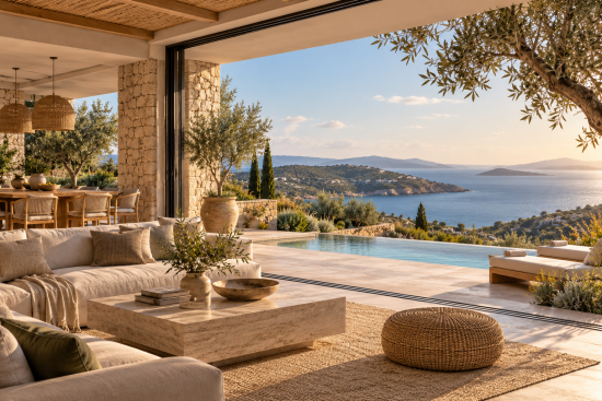 Premium Mediterranean vacation home in Greece designed for year-round living and long-term residential value.
