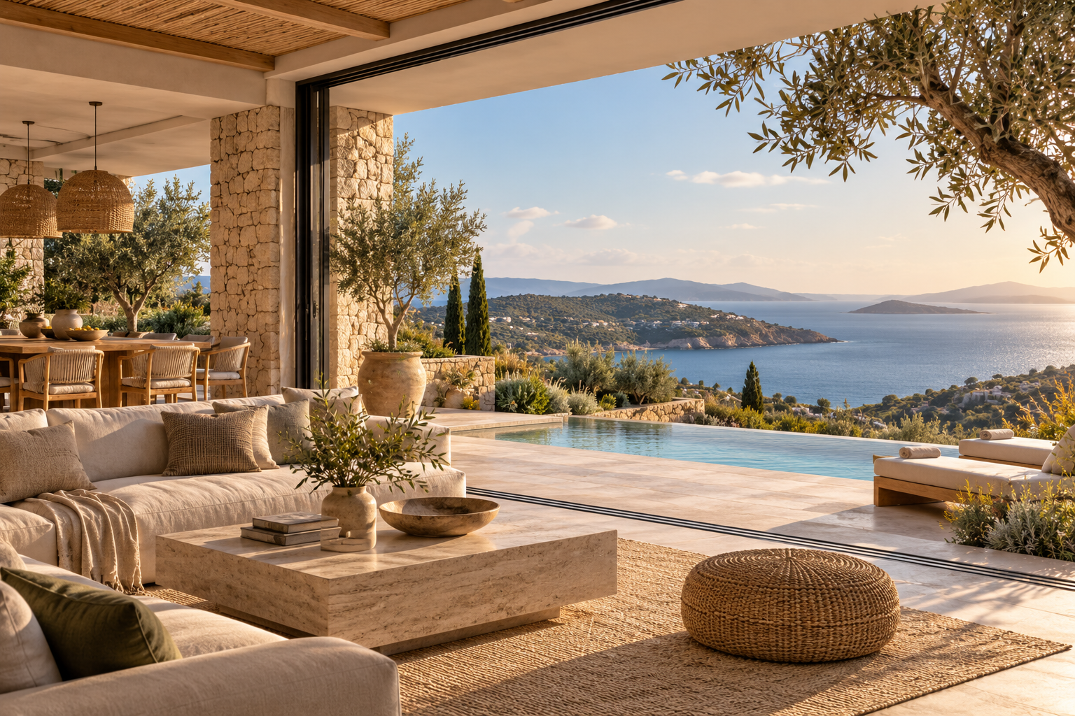 Premium Mediterranean vacation home in Greece designed for year-round living and long-term residential value.
